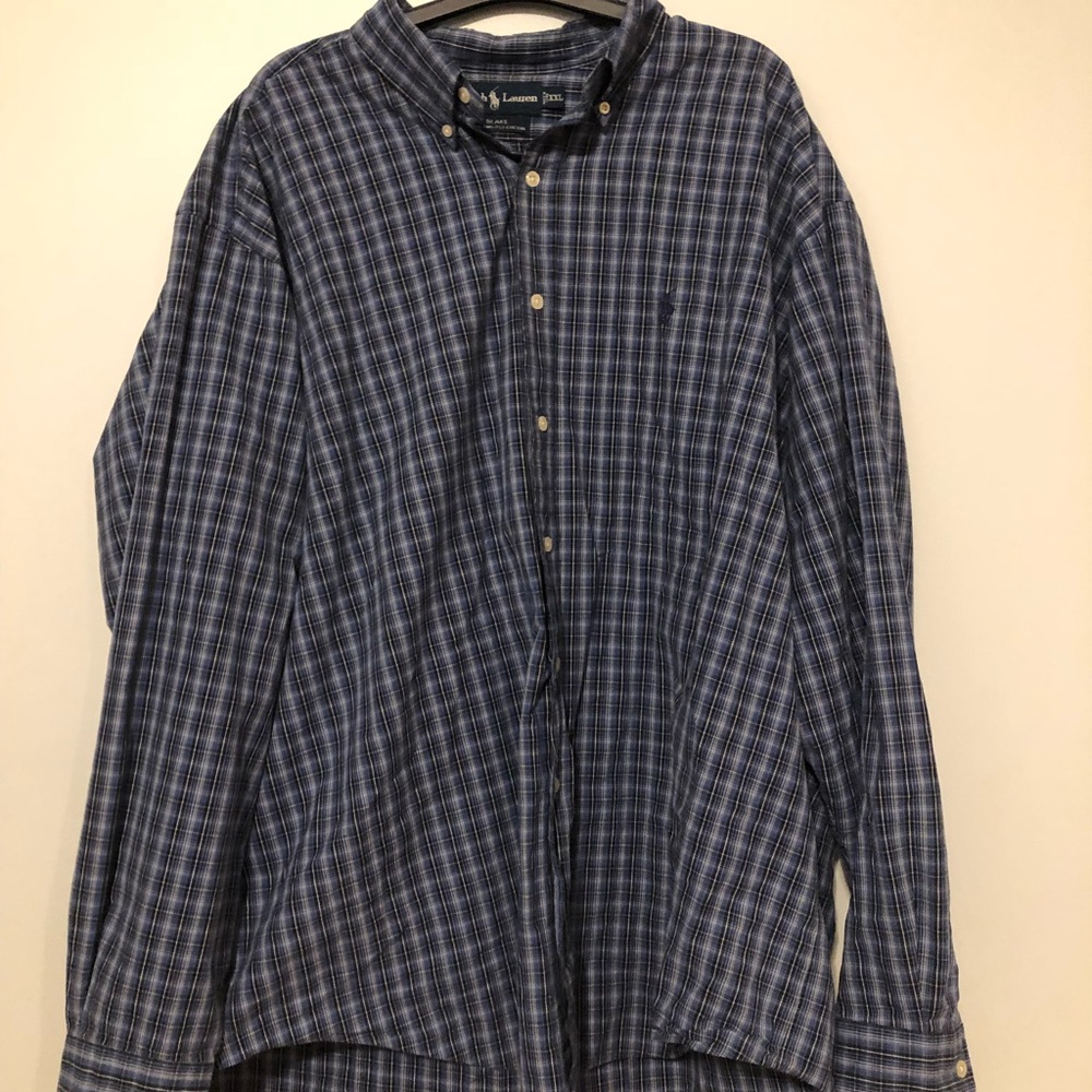 Polo by Ralph Lauren Casual Button Down Blue XXL